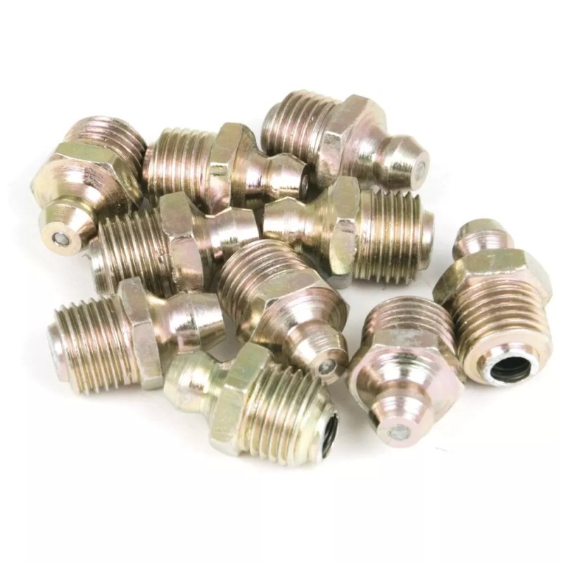 Performance Tool W54261 10mm x 1mm Short Straight Grease Fitting,