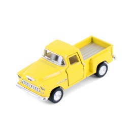 Kinsmart 1955 CHEVY STEPSIDE PICKUP TRUCK YELLOW 1/54 DIECAST CAR KINSMART 3002D