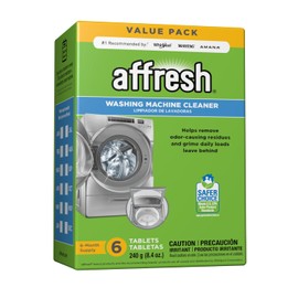 Affresh Washing Machine Cleaner, Cleans Front Load and Top Load Washers, Including HE, 6 Tablets