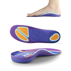 Insole, Shock Absorption, Standing Work, Flat Feet, Correction, Arch Support, Insole, Ergonomic 3D Arch Support, Footbed, Plantar Fasciitis, Plantar Fasciitis, Plantar Pain, Sports, Daily Life, XS
