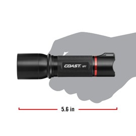 COAST® HP7 730 Lumen Focusing LED Flashlight with SLIDE FOCUS® and BEAM LOCK®, Black