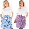 Apron Cotton Colourful Floral Apron Half Apron Cooking Apron, Twin