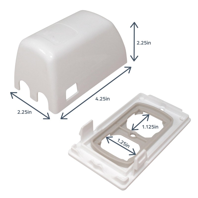 Dreambaby Dual Fit Outlet Cover Box - Baby Safety Outlet