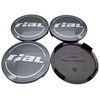 4 x Rial Hub Caps 64 mm Graphite (N32) Logo