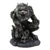 Ebros Gift Steampunk Robotic Werewolf Crushing Skull Statue Lycan Cyborg