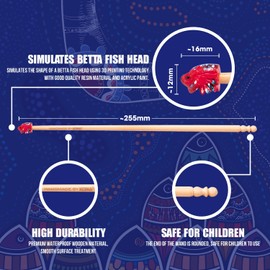 KOIKA Fish Training Stick Toys Fish Tank Decor Betta Training Wand (Fish Training Wand)