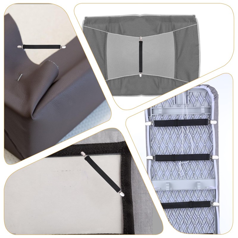 Xyembu 4Pcs Ironing Board Cover Clips Adjustable Ironing Board Pad