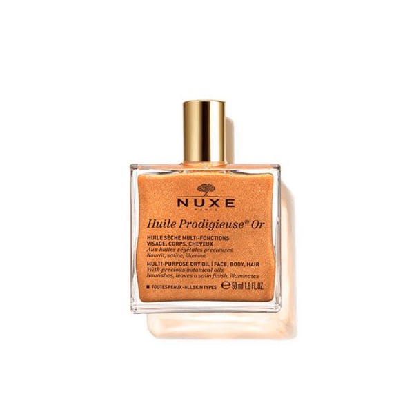 Nuxe Huile Prodigieux Or 50ml Oil for Face, Body and Hair that Illuminates