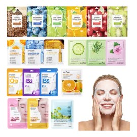 19pcs Mascarillas Surtidas New Hidratantes,collagen Mask                                                                                              