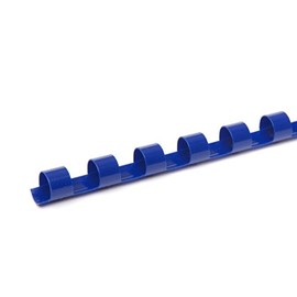 PAVO Premium 8 mm A4 21 Ring Plastic Binding Combs - Blue (Pack of 100)