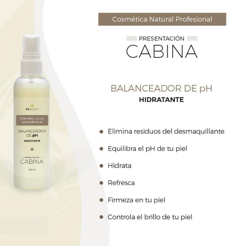 Kit 4 lociones, balanceador ph, astringente, rosas, azuleno Beohemp