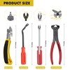 4Pcs Upholstery Staple Remover Tools Set Including End Cutting Pliers