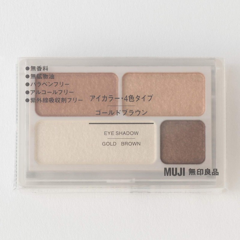 Muji Eye Color 4 Color Type Eye Shadow Gold Brown