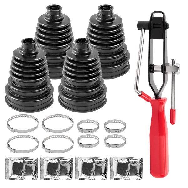 CV Boot Repair Kit, 4PCS,CV Axle Boot Repair Kit, Universal