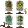 4 Pack Bird Netting for Fruit Trees 4ftx5ft with Drawstring