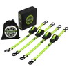 STARLEAPARTS Retractable Ratchet Straps (4PK 1.0INX12FT) - 1,500lb Break Strength,