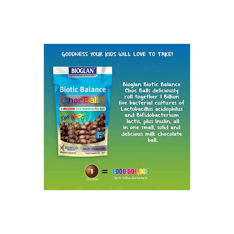 Bioglan Biotic Balance Milk ChocBalls, Pack of 1