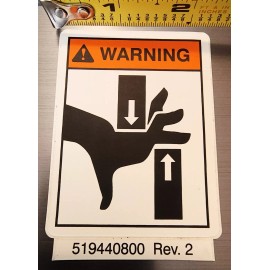 Yale DECAL  WARNING 519440800 OEM QUALITY