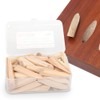 50PCS Solid Pine Wood Pocket Hole Plugs Inclined Plug Set