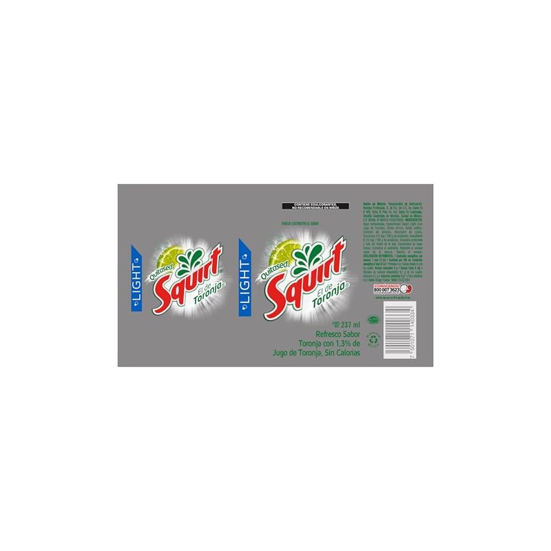 Squirt Light 237 Ml Lata 6 Pack