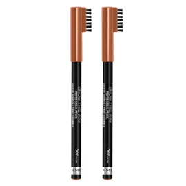 Rimmel London Brow This Way Eyebrow Pencil Temperable Natural Effect Professional Pen with Comb and Formula Long Lasting Color 002 Hazel - 2 Cosmetics