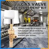 Propane Natural Brass Gas Control Valve 0.047" Orfice with Chromed