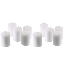 D'light Online 15 Hour Unscented White Emergency and Events Bulk Votive Candles (White, Set of 144)