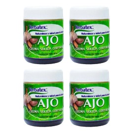 Pack 4 Pomadas De Ajo Frasco De 40g C/u Mentol