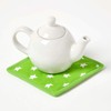 HOMESCAPES - Pure Cotton Pot Holder - Stars - Lime