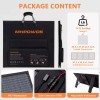 MHPOWOS Foldable Solar Panel 220W 110W Portable Solar Charger for