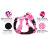 Cutesy Pet Adjustable Dog Harness | Pink Polka Dots (Medium)