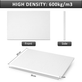 BXI Ceramic Fiber Thermal Insulation Board(1500°C) - 300mmx200mm(Thickness: 10mm), Pack of 1 - Inorganic - Flame Retardant, Heat Resistant, High Temperature Insulation