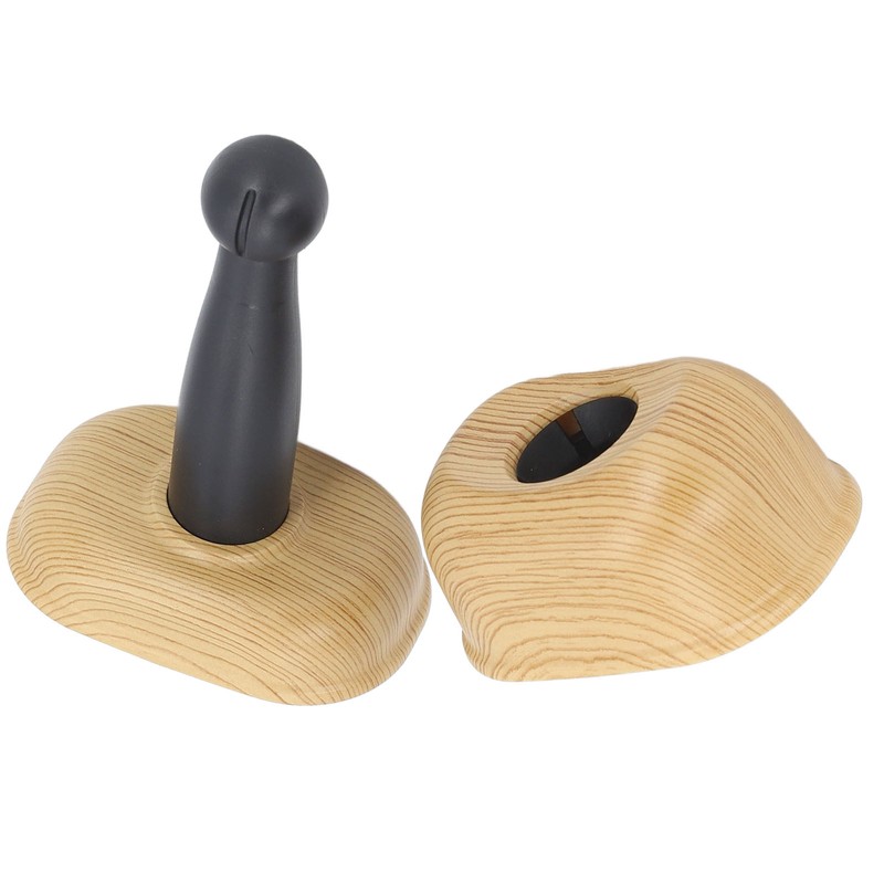 Door Stopper Non Magnetic No Drilling Windproof Wood Grain Invisible