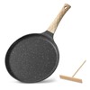 BOUFEIDA Crepe Pan, Crepe Pan 24 cm with Swiss Granite