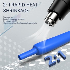 JOPHEK Heat Shrink Tube Set, Heat Shrink Tubing 2:1 Ratio - Heat Shrink Tube Assortment, Electrical Wire Cable Wrap Assortment, Electrical Insulation Tube Kit with Box (580)