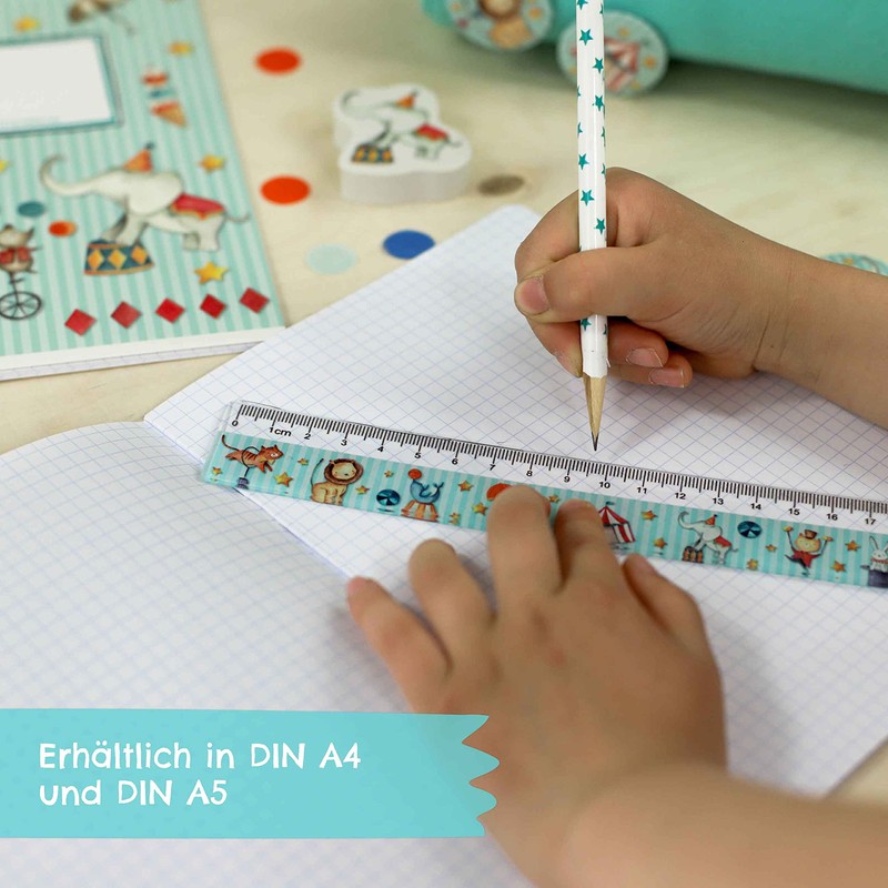Papierdrachen - 4 high-quality school notebooks for children, DIN A4,