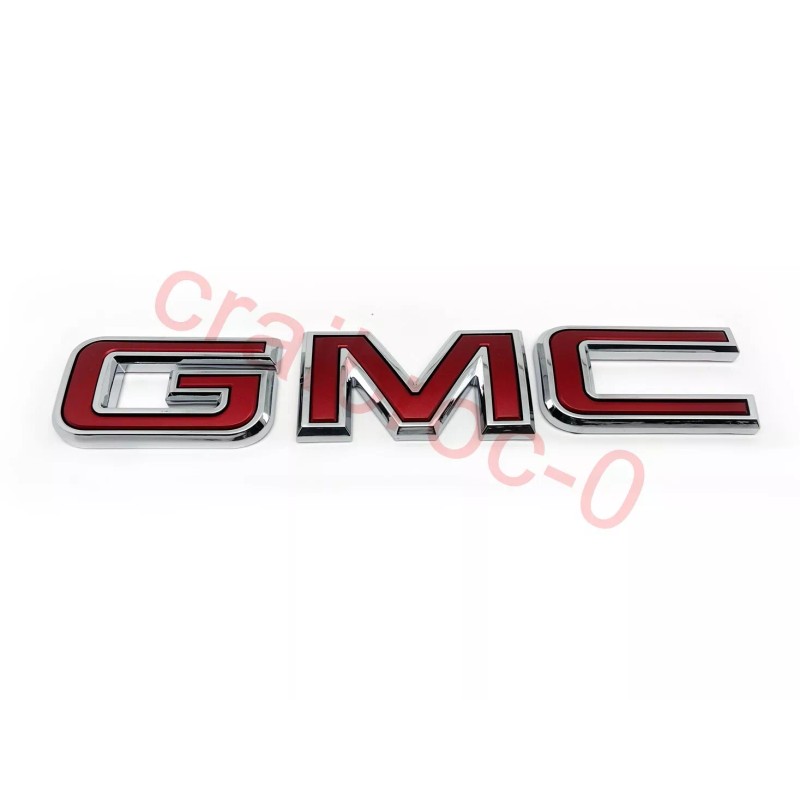 GMC 2019 - 2025 Sierra 1500 Rear RED GMC Emblems