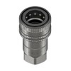 Gemels, Hydraulic ISO A Quick Release Coupling, Female, Carbon Steel