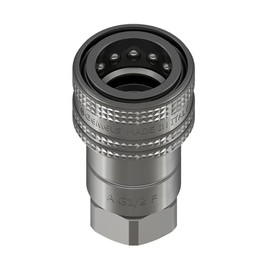 Gemels, Hydraulic ISO A Quick Release Coupling, Female, Carbon Steel (3/8" BSP)