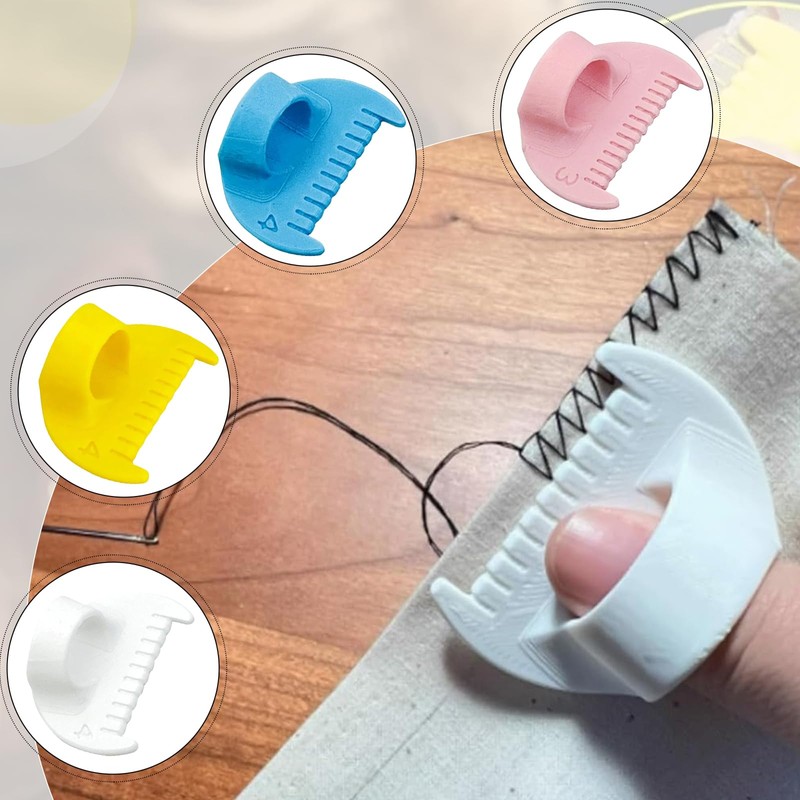 4Pcs Edge Stitch Lock & Sewing Gauge, DIY Stitching Tool