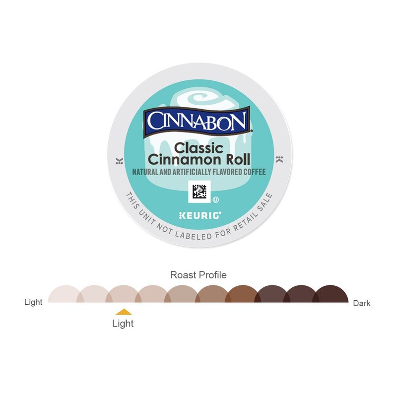 Cinnabon Classic Cinnamon Roll Keurig Single-Serve K-Cup Pods, Light Roast