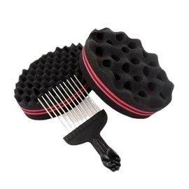 Harukita Curly Hair Sponge Hair Styling Brush Curling Comb Metal Hairdressing Tools Beauty Tools Barber Shop
