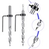4 Pieces 3/8 Inch Pocket Hole Drill Bit with Depth