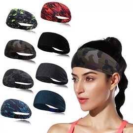 Venbytech for Workout Headband for Men Women Non Slip Sport Sweatbands Elastic Yoga Hairbands