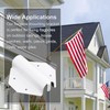 PEUTIER Side Mount Flag Pole Holder, Outside House Flag Pole