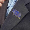Nebraska State Shaped Map Lapel Metal Pin Enamel Brooch Keepsake
