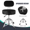 TENTOTEN Drum Throne with Backrest, 4.7in Comfortable Memory Foam Drum