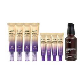 AHC Eye Cream Season 13 40ml x4 + 12ml x4 + Manyo Factory Infusion Shot Ampoule 1Dx 50ml / AHC 아이크림 시즌13 40ml x4 + 12ml x4 + 마녀공장 인퓨젼샷 앰플 1Dx 50ml