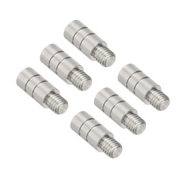 PATIKIL 2g Dart Weights, 6Pcs Brass Add Accentuator 2BA Thread for Dart Counter Weight Accessories, Silver Tone