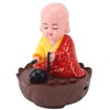 Musical Nodding Monk Figurine Decoration Moving Head Buddha Statue with